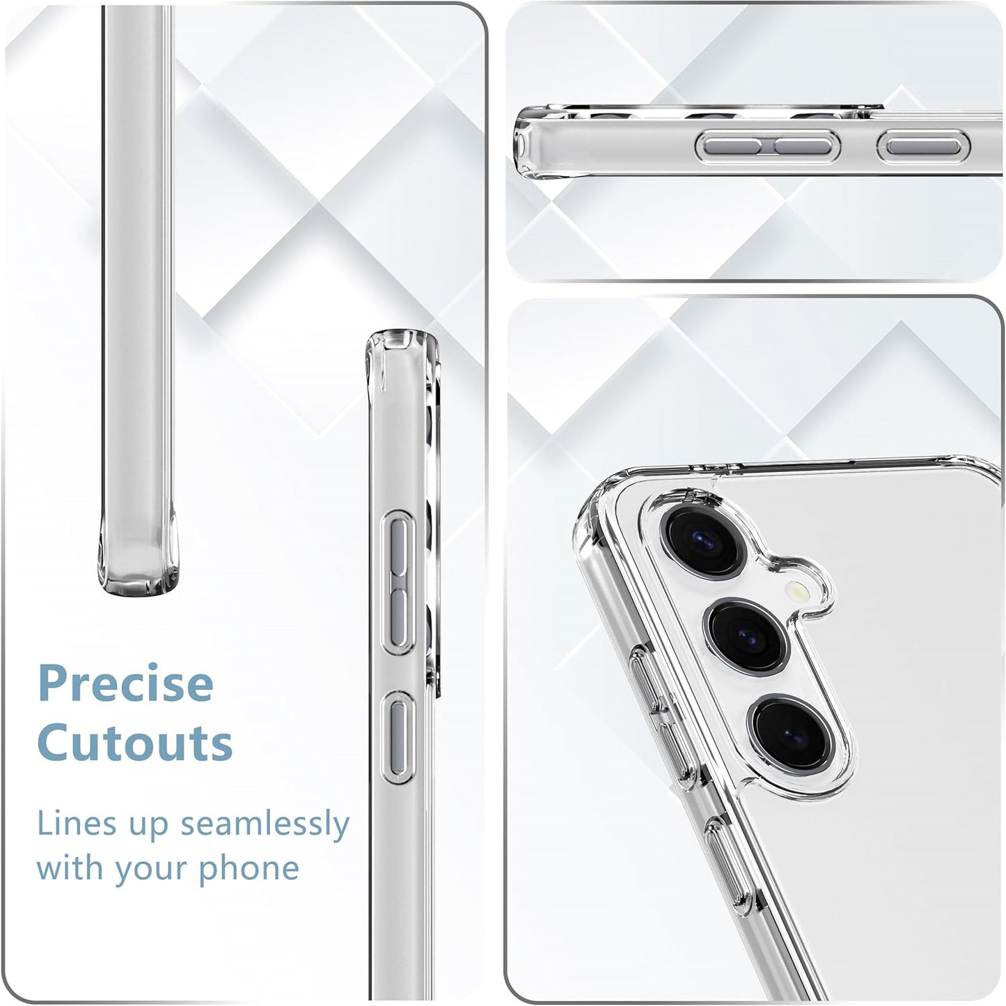 MEZON Galaxy A26 5G Ultra Slim Crystal Clear Premium TPU Gel Back Case – Shock Absorption, Wireless Charging Compatible