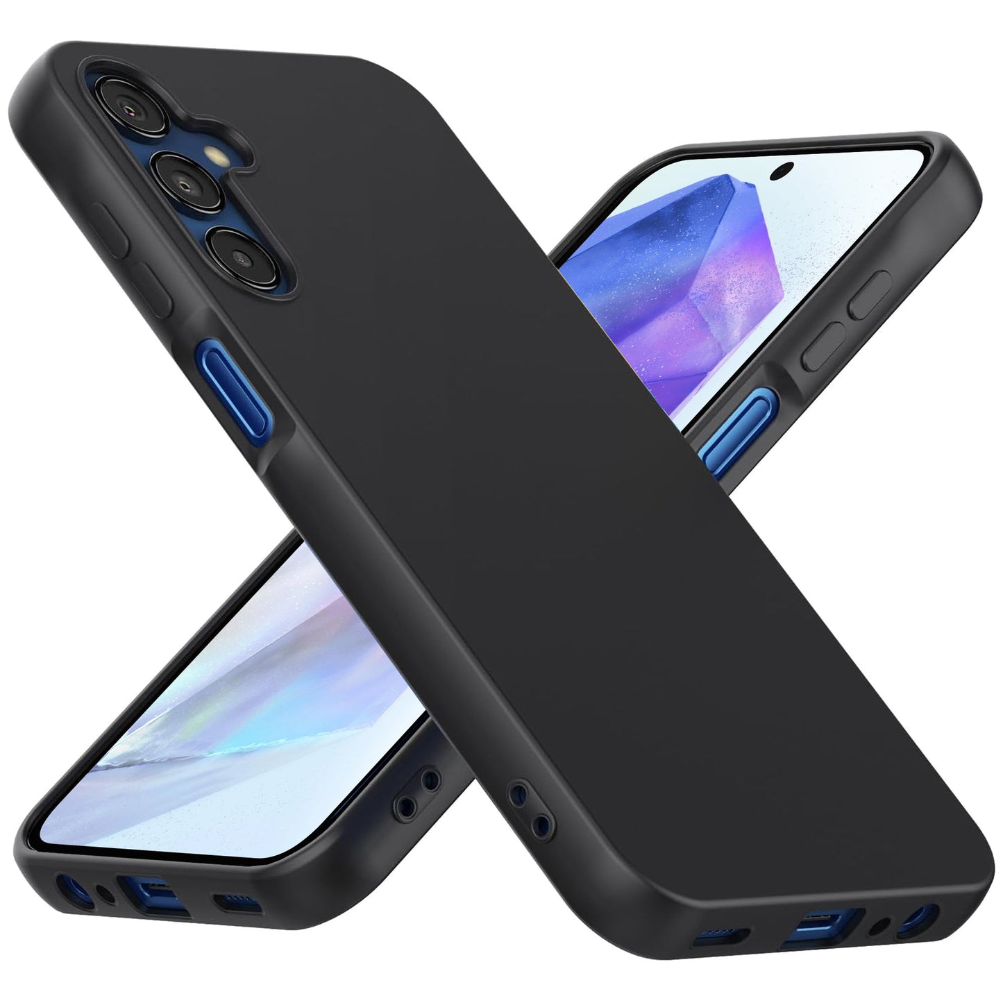 MEZON Samsung Galaxy A36 5G Slim Black Premium TPU Gel Back Case – Shock Absorption (Galaxy A36 5G, Gel Black)