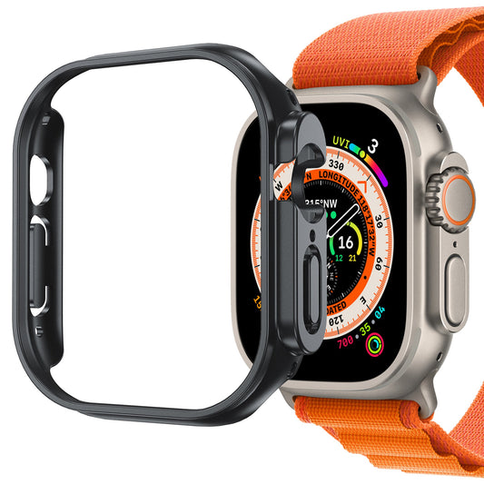 MEZON Premium Black Hard PC Protective Case for Apple Watch Ultra 3 (49mm) – Wireless Charging Compatible