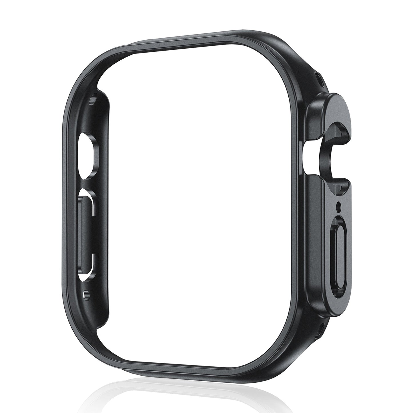 MEZON Premium Black Hard PC Protective Case for Apple Watch Ultra 3 (49mm) – Wireless Charging Compatible