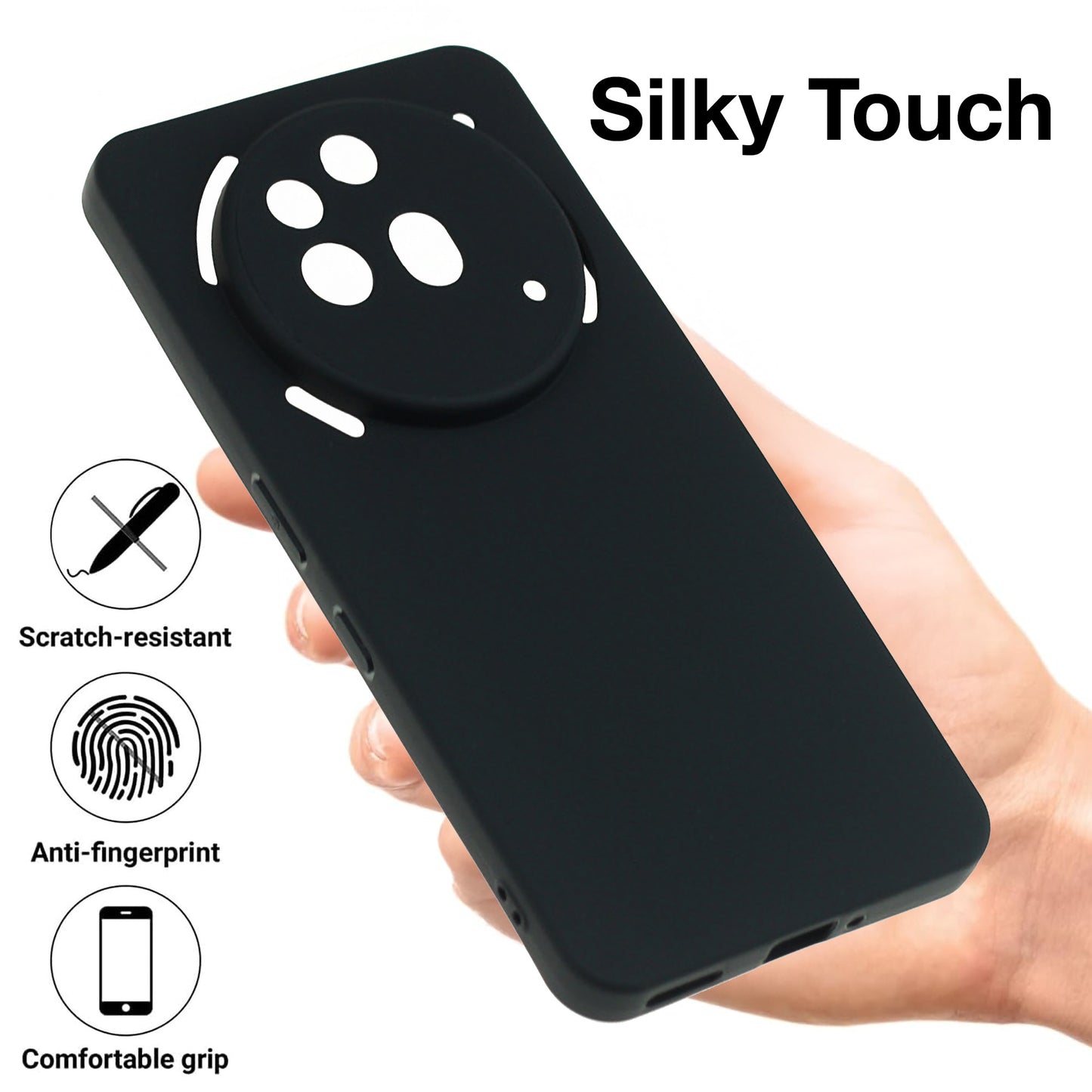 MEZON Nothing Phone (3a) Pro Ultra Slim Black Premium TPU Gel Back Case – Shock Absorption, Wireless Charging Compatible