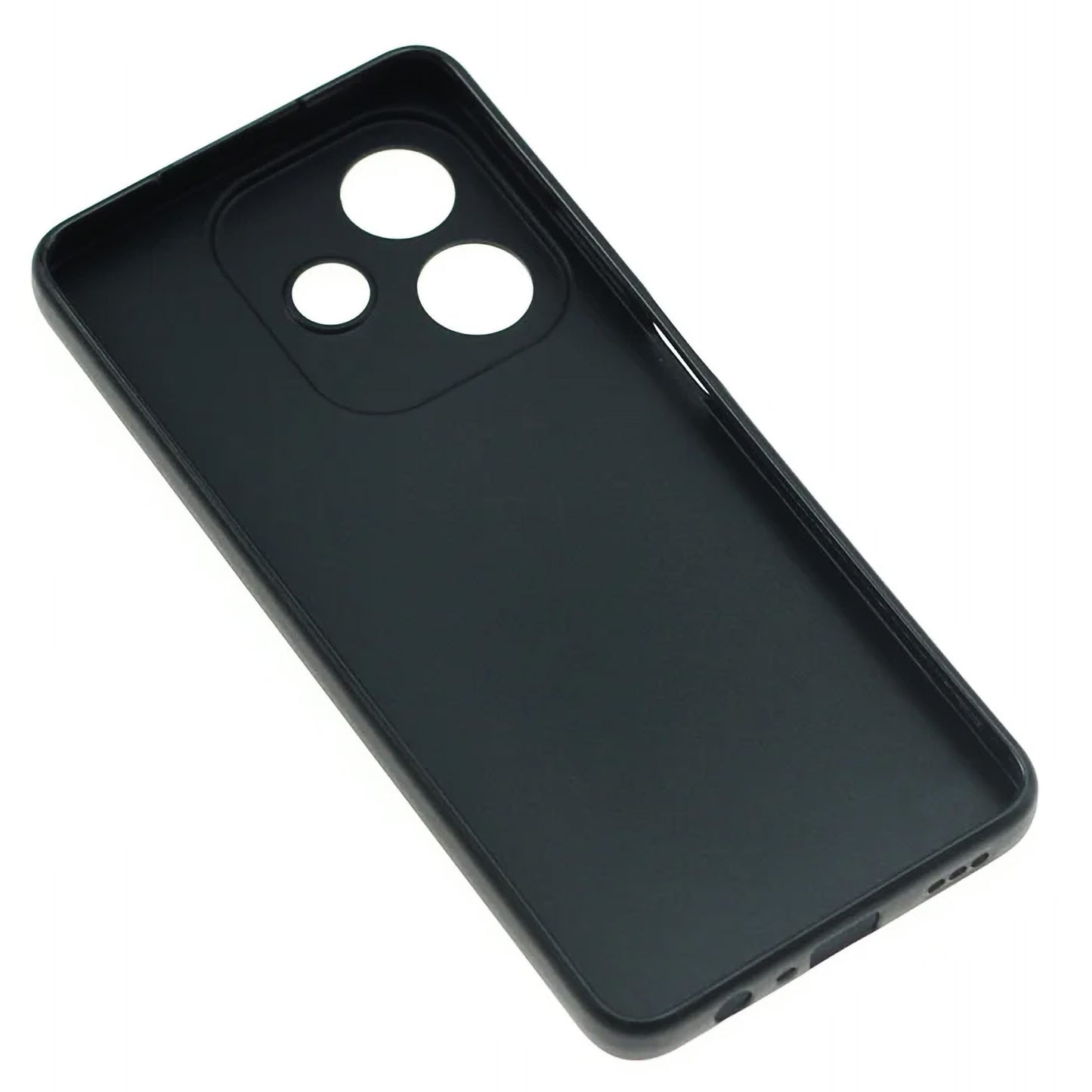 MEZON OPPO A40 4G Ultra Slim Black Premium TPU Gel Back Case – Shock Absorption, Wireless Charging Compatible