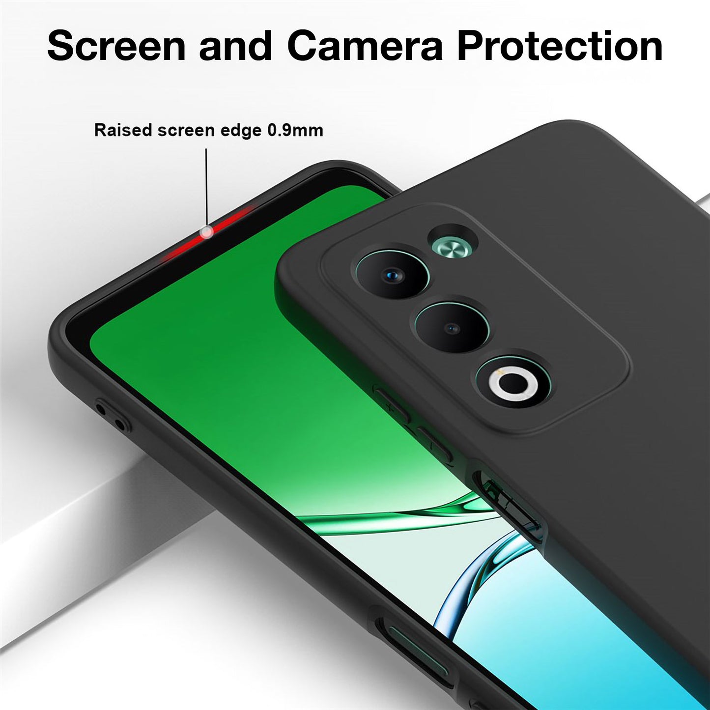 MEZON OPPO A5 4G Ultra Slim Black Premium TPU Gel Back Case – Shock Absorption (OPPO A5 4G, Gel Black)