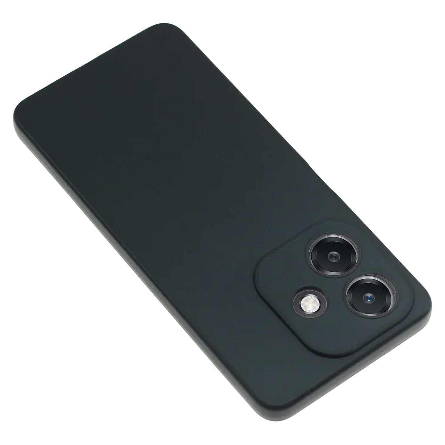 MEZON OPPO A60 5G Ultra Slim Black Premium TPU Gel Back Case – Shock Absorption, Wireless Charging Compatible