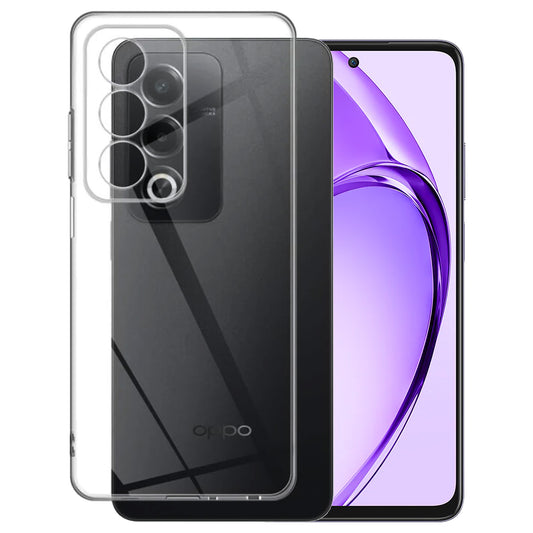 MEZON OPPO A80 5G Ultra Slim Crystal Clear Premium TPU Gel Back Case – Shock Absorption, Wireless Charging Compatible