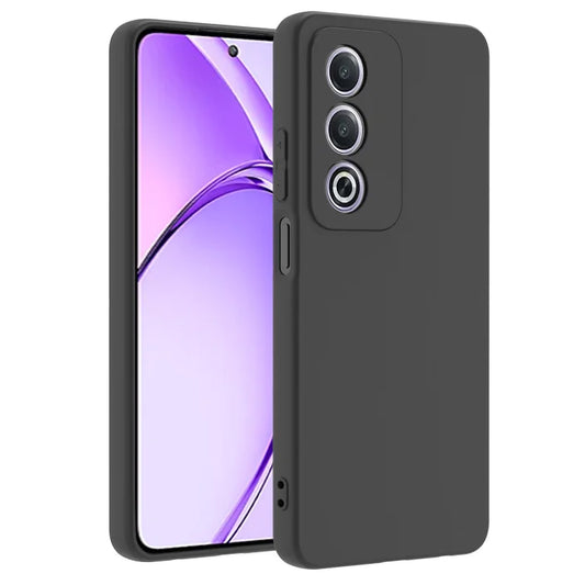 MEZON OPPO A80 5G Ultra Slim Black Premium TPU Gel Back Case – Shock Absorption, Wireless Charging Compatible