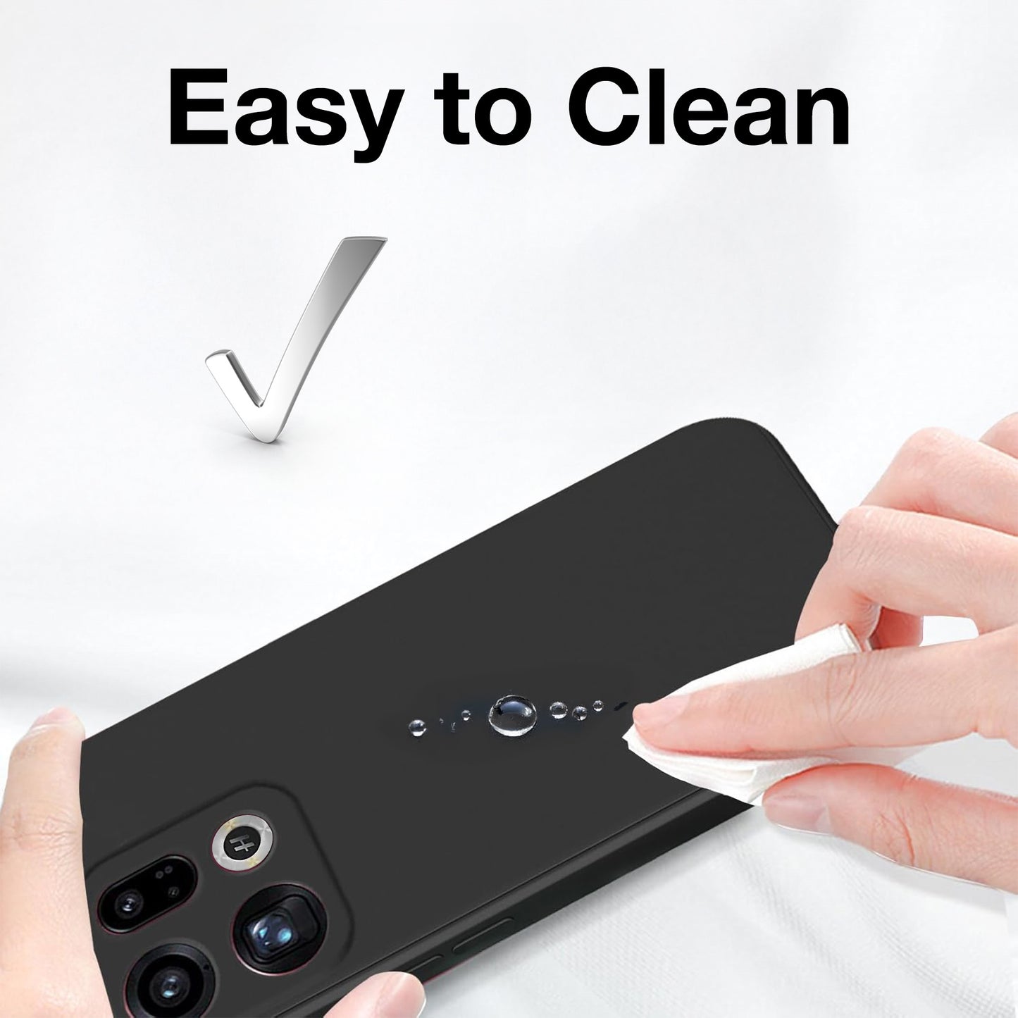 MEZON OPPO Find X9 5G Ultra Slim Black Premium TPU Gel Back Case – Shock Absorption (OPPO Find X9 5G, Gel Black)