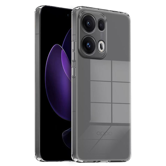 MEZON OPPO Reno13 Pro 5G Ultra Slim Crystal Clear Premium TPU Gel Back Case – Shock Absorption, Wireless Charging Compatible