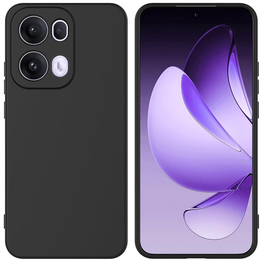 MEZON OPPO Reno13 Pro 5G Ultra Slim Black Premium TPU Gel Back Case – Shock Absorption (OPPO Reno13 Pro 5G, Gel Black)