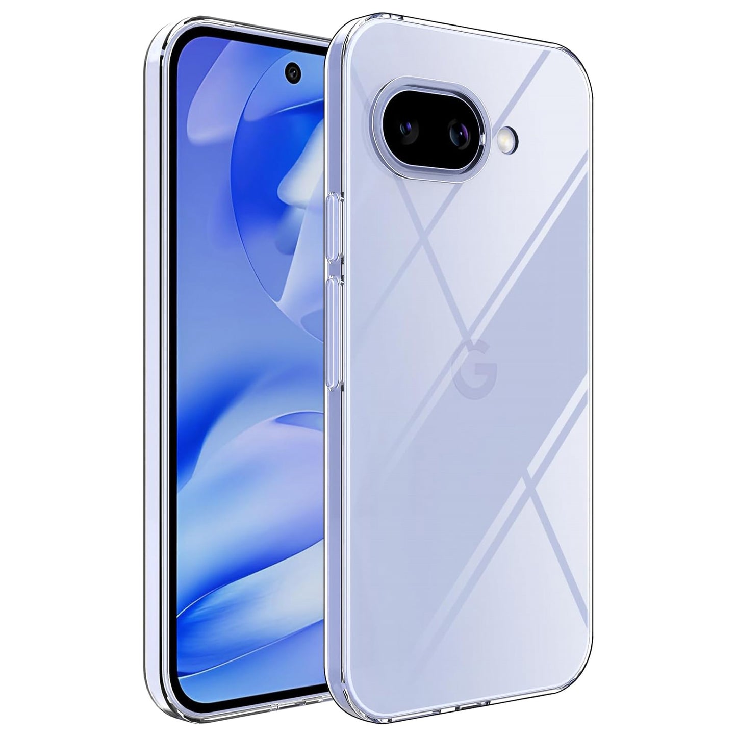 MEZON Google Pixel 9a Slim Premium Crystal Clear TPU Gel Back Case – Wireless Charging Compatible