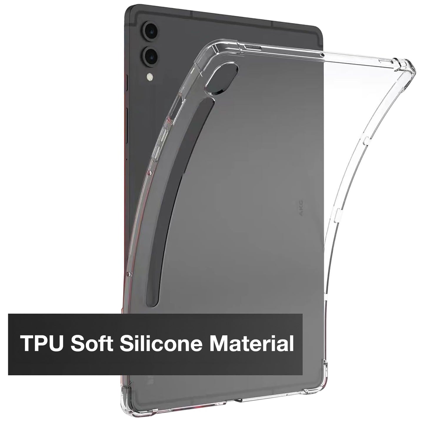 MEZON Samsung Galaxy Tab S10 Ultra (14.6") Premium Thin Transparent Clear TPU Gel Case (SM-X920, X926)