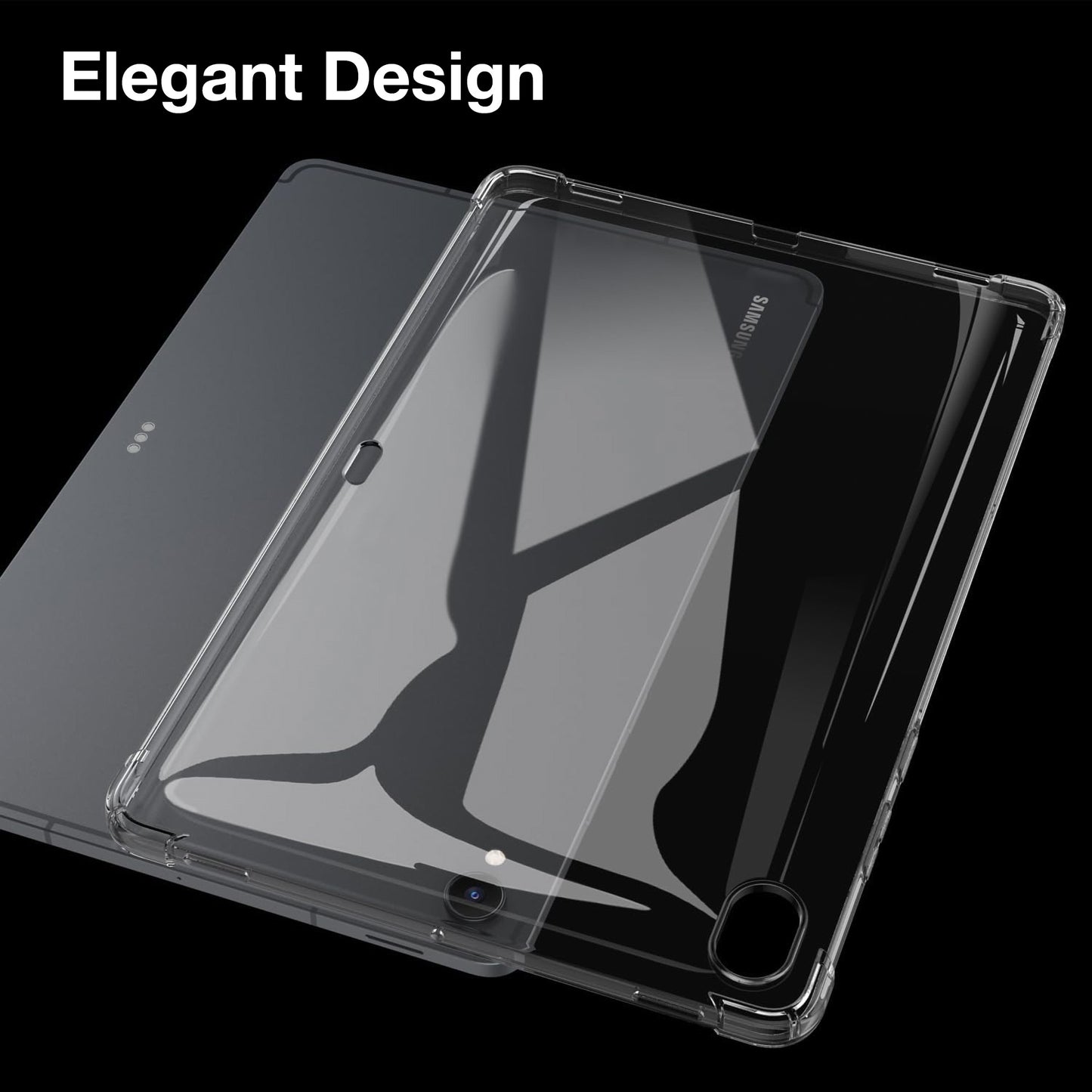 MEZON Samsung Galaxy Tab S11 (11") Premium Thin Transparent Clear TPU Gel Case (SM-X730, X736)