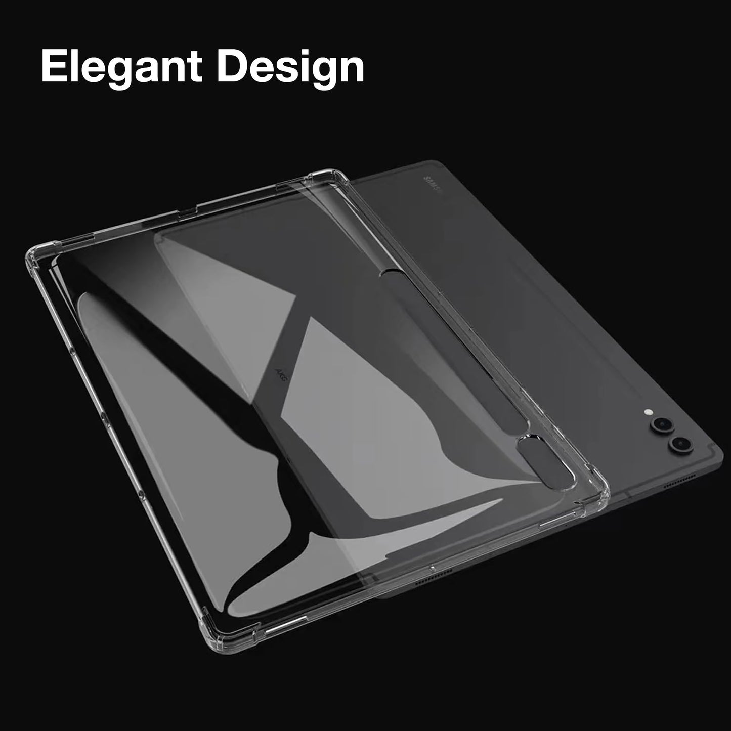 MEZON Samsung Galaxy Tab S9 (11") Premium Thin Transparent Clear TPU Gel Case (SM-X710, X716)