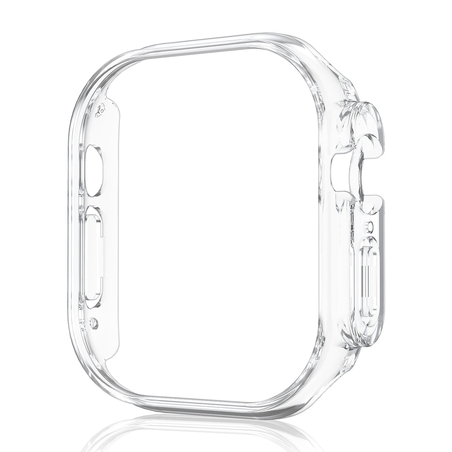 MEZON Premium Crystal Clear Hard PC Protective Case for Apple Watch Ultra (49mm) – Wireless Charging Compatible