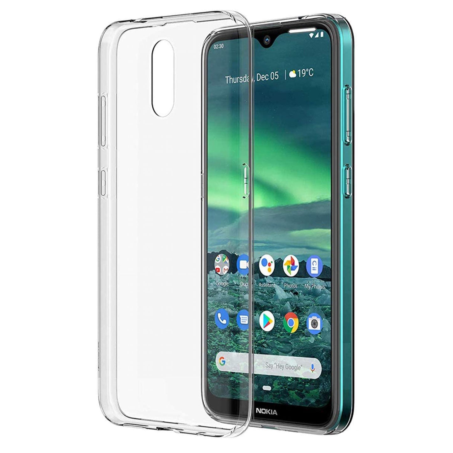MEZON Nokia 2.3 Ultra Slim Crystal Clear Premium TPU Gel Back Case – Shock Absorption (Nokia 2.3, Gel)