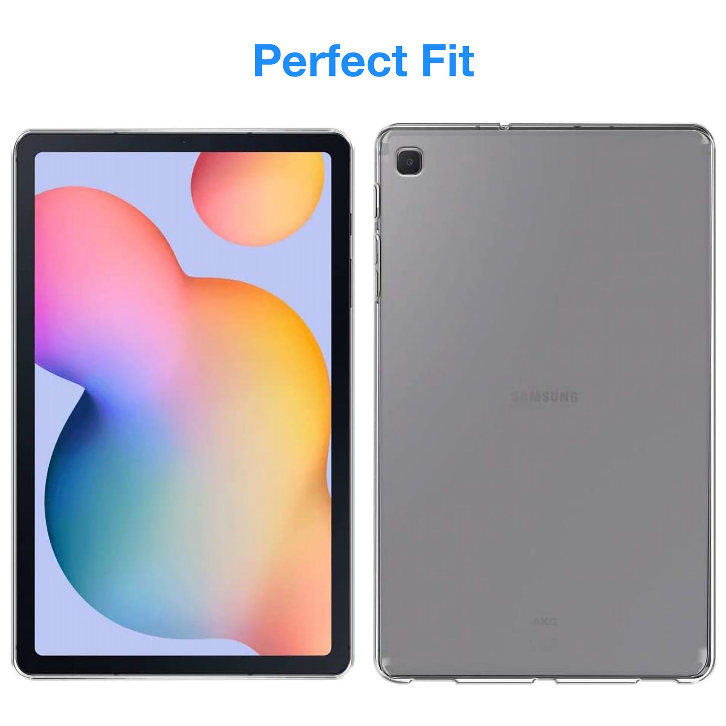 MEZON Samsung Galaxy Tab S6 Lite 10.4" Ultra-Thin Transparent Clear TPU Gel Case (SM-P610, P615)