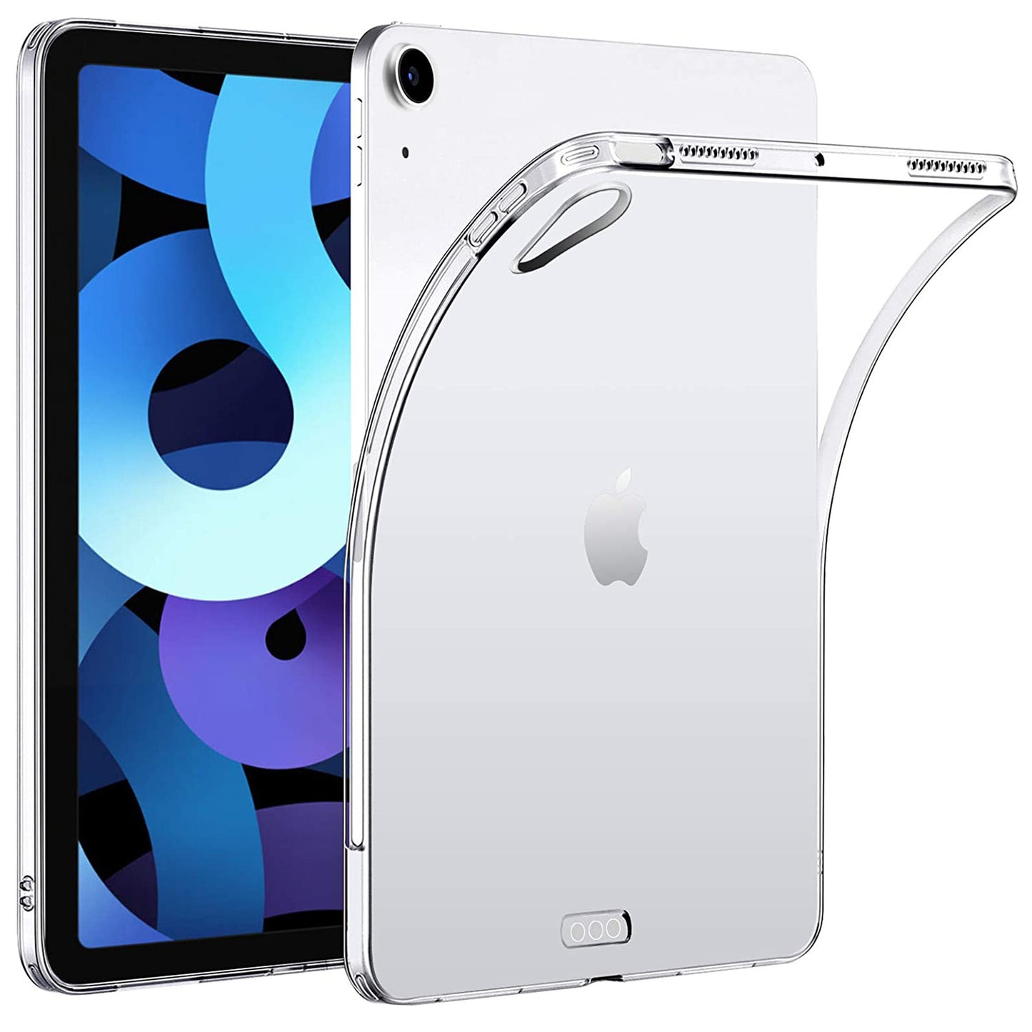 MEZON Apple iPad Air 10.9" (2022) Crystal Clear Transparent Ultra Slim Soft TPU Gel Back Case Apple Pencil Compatible