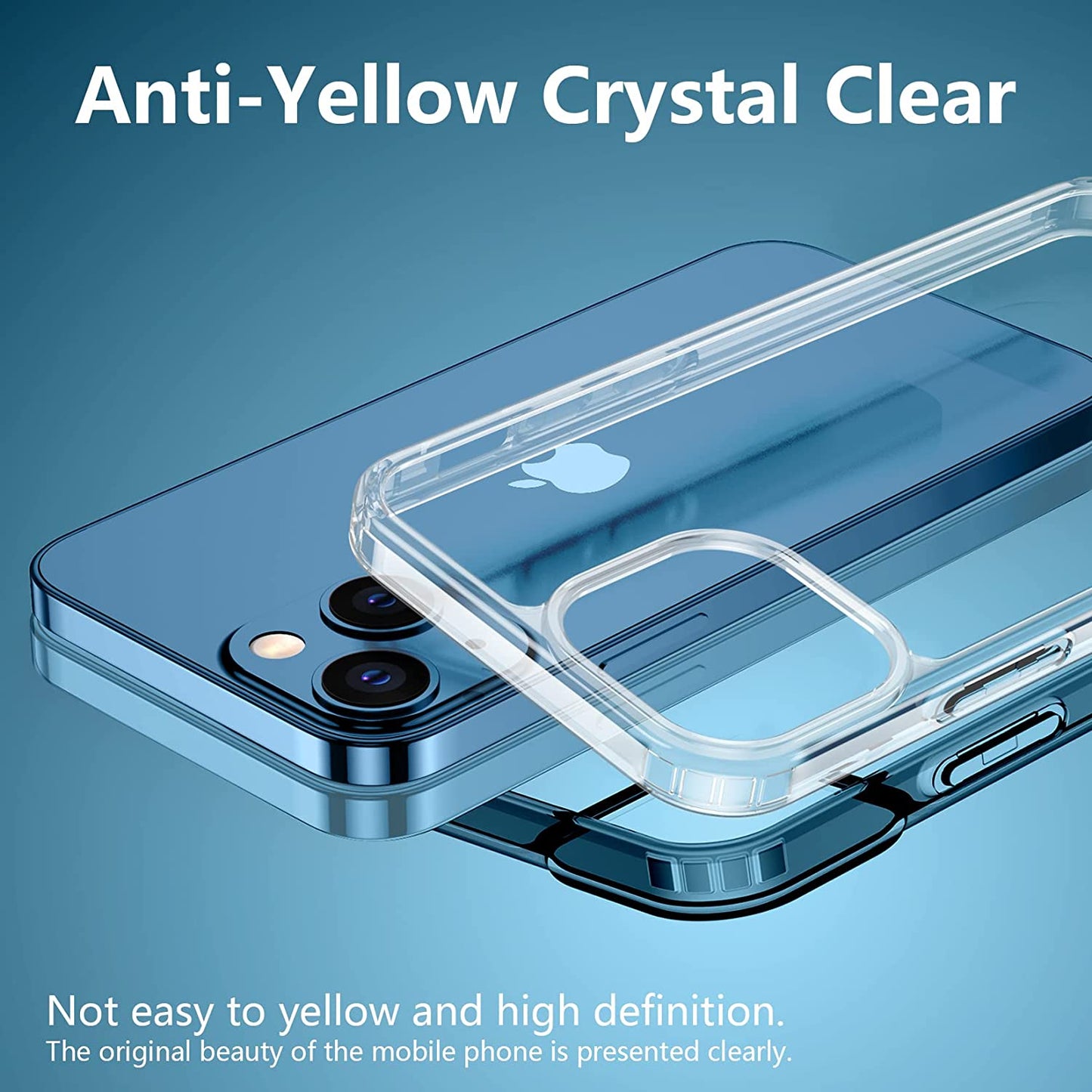 MEZON Crystal Clear Case for Apple iPhone 14 Plus (6.7") Ultra Slim Premium TPU Gel – Wireless Charging Compatible