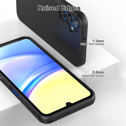 MEZON Samsung Galaxy A15 5G Slim Black Premium TPU Gel Back Case – Shock Absorption (Galaxy A15 5G, Gel Black)