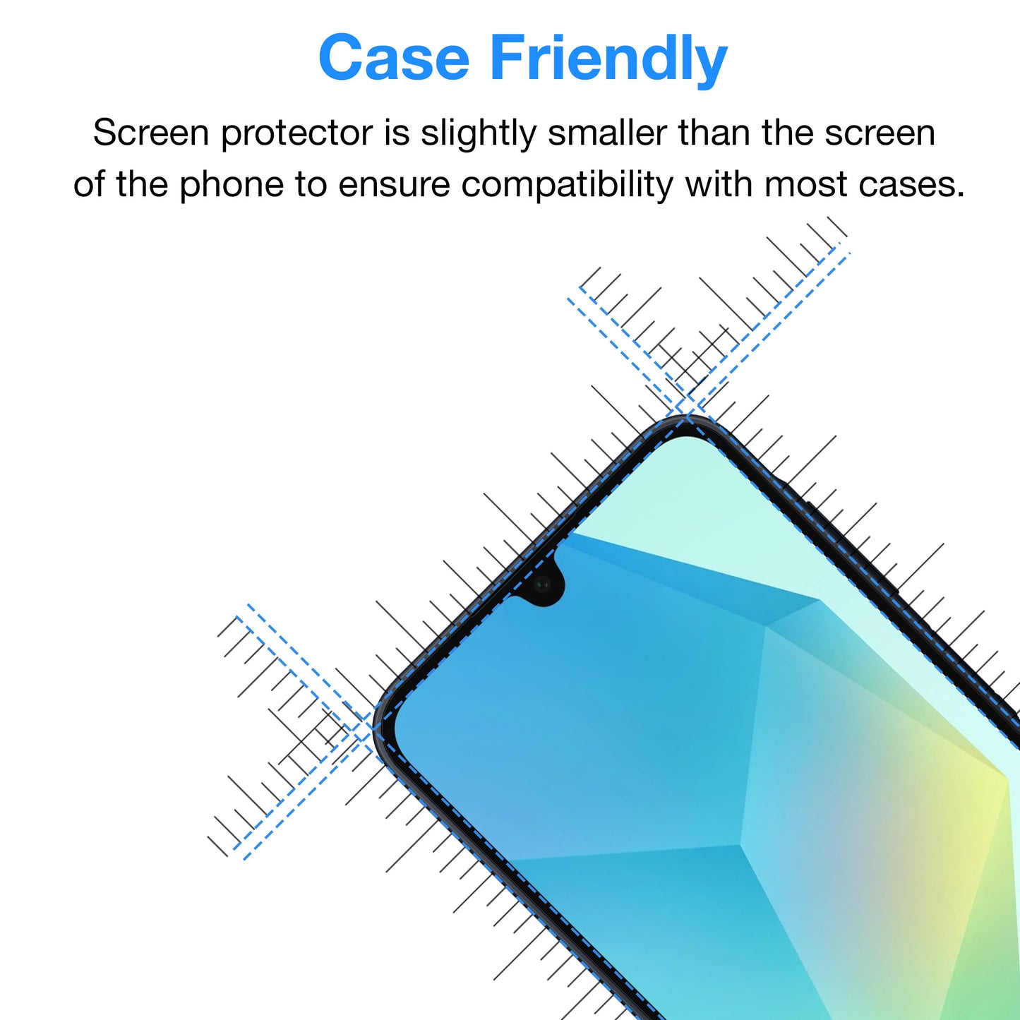 [3 Pack] MEZON Samsung Galaxy A16 5G Anti-Glare Matte Screen Protector Case Friendly Film (Galaxy A16 5G, Matte)