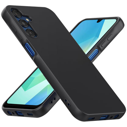 MEZON Samsung Galaxy A16 5G Slim Black Premium TPU Gel Back Case – Shock Absorption (Galaxy A16 5G, Gel Black)