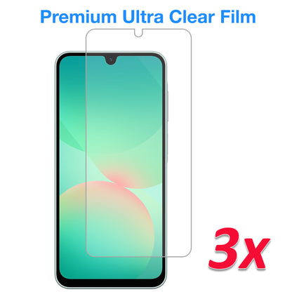 [3 Pack] MEZON Samsung Galaxy A17 5G Ultra Clear Screen Protector Case Friendly Film (Galaxy A17 5G, Clear)