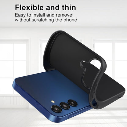 MEZON Samsung Galaxy A25 5G Slim Black Premium TPU Gel Back Case – Shock Absorption (Galaxy A25 5G, Gel Black)