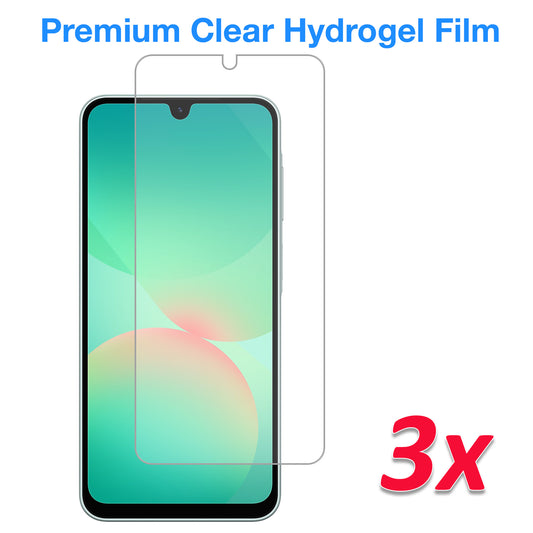 [3 Pack] MEZON Samsung Galaxy A26 5G Premium Hydrogel Clear Edge-to-Edge Full Coverage Screen Protector Fingerprint Sensor Film