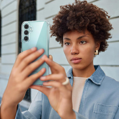 MEZON Galaxy A26 5G Ultra Slim Crystal Clear Premium TPU Gel Back Case – Shock Absorption, Wireless Charging Compatible