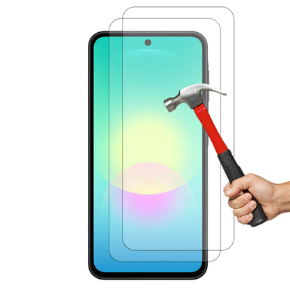 [2 Pack] MEZON Samsung Galaxy A27 5G Tempered Glass Crystal Clear Premium 9H HD Case Friendly Screen Protector (Galaxy A27 5G, 9H)