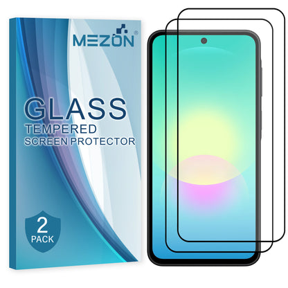 [2 Pack] MEZON Full Coverage Samsung Galaxy A27 5G Tempered Glass Crystal Clear Premium 9H HD Screen Protectors