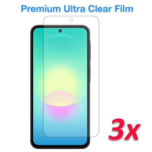 [3 Pack] MEZON Samsung Galaxy A27 5G Ultra Clear Screen Protector Case Friendly Film (Galaxy A27 5G, Clear)