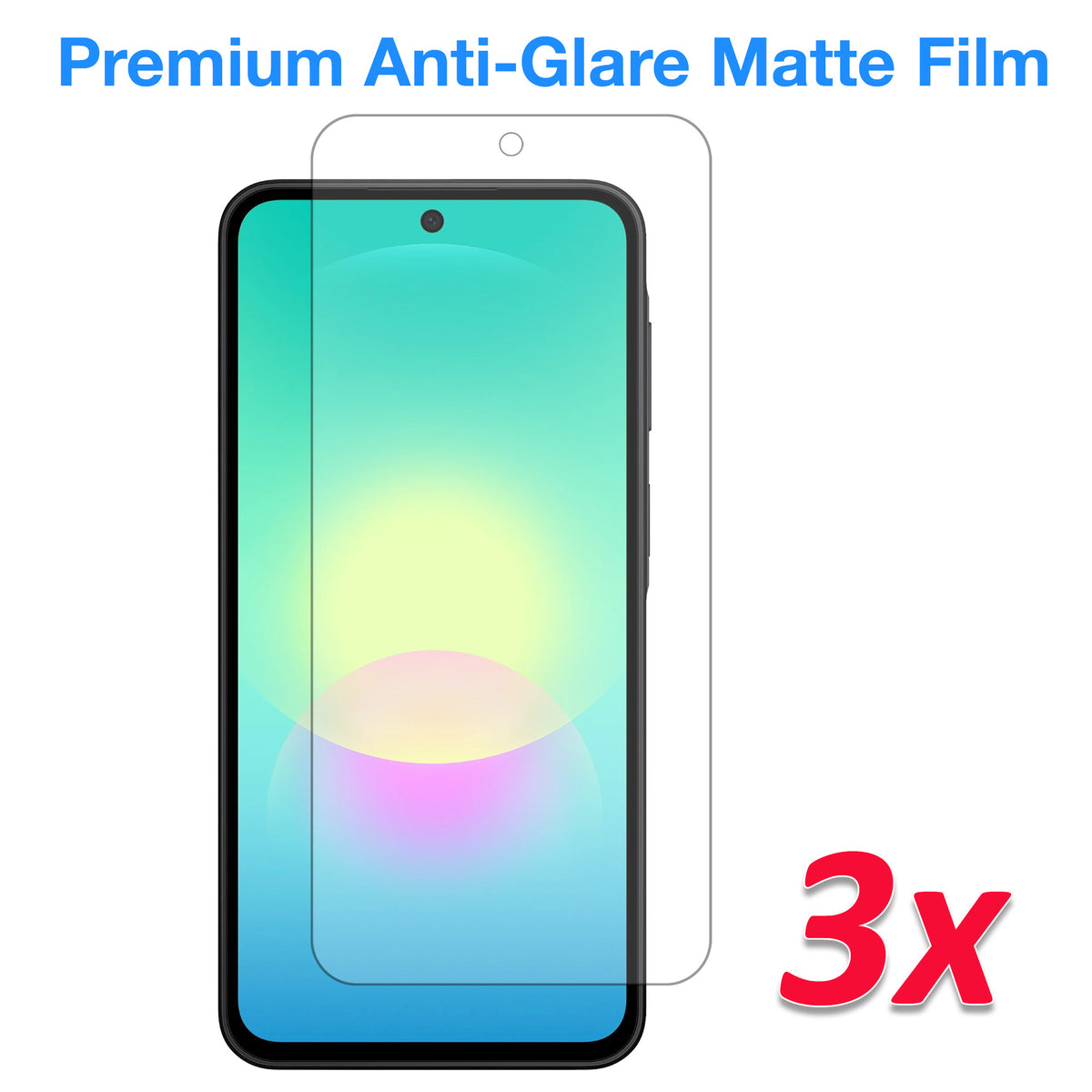 [3 Pack] MEZON Samsung Galaxy A27 5G Anti-Glare Matte Screen Protector Case Friendly Film (Galaxy A27 5G, Matte)