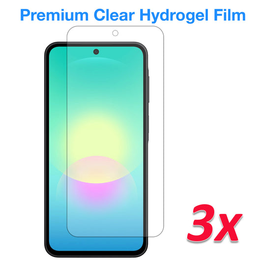 [3 Pack] MEZON Samsung Galaxy A27 5G Premium Hydrogel Clear Edge-to-Edge Full Coverage Screen Protector Fingerprint Sensor Film