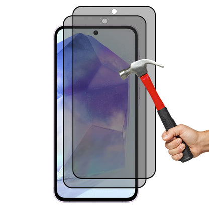 [2 Pack] MEZON Privacy Anti-Spy Full Coverage Samsung Galaxy A35 5G Tempered Glass Premium 9H HD Screen Protectors