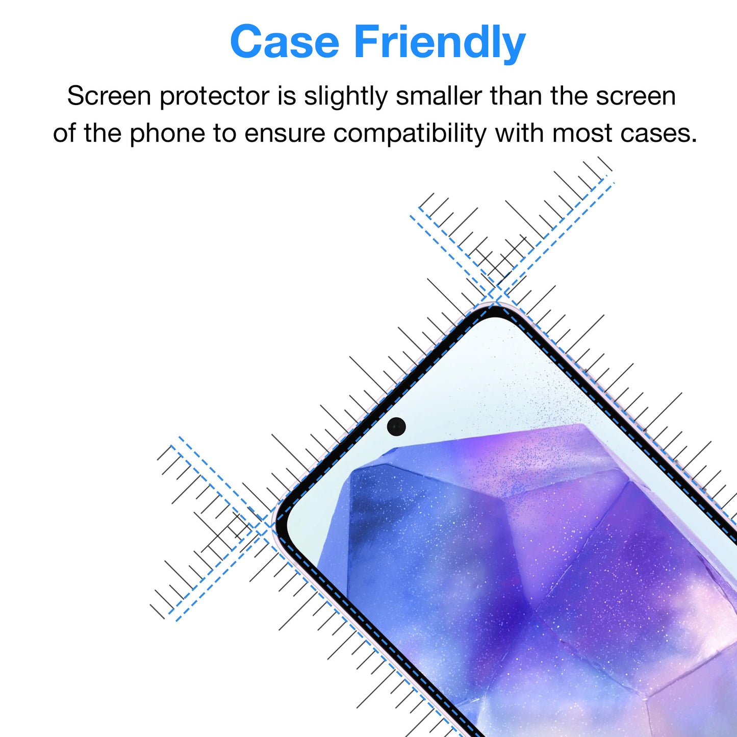[3 Pack] MEZON Samsung Galaxy A35 5G Anti-Glare Matte Screen Protector Case Friendly Film (Galaxy A35 5G, Matte)