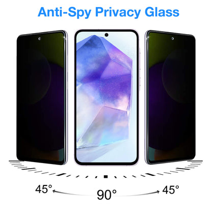 [2 Pack] MEZON Privacy Anti-Spy Full Coverage Samsung Galaxy A35 5G Tempered Glass Premium 9H HD Screen Protectors