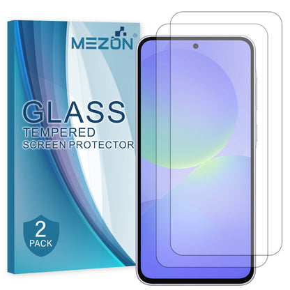[2 Pack] MEZON Samsung Galaxy A36 5G Tempered Glass Crystal Clear Premium 9H HD Case Friendly Screen Protector (Galaxy A36 5G, 9H)