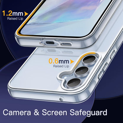 MEZON Galaxy A36 5G Ultra Slim Crystal Clear Premium TPU Gel Back Case – Shock Absorption, Wireless Charging Compatible