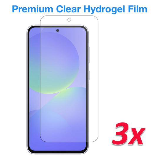 [3 Pack] MEZON Samsung Galaxy A36 5G Premium Hydrogel Clear Edge-to-Edge Full Coverage Screen Protector Fingerprint Sensor Film