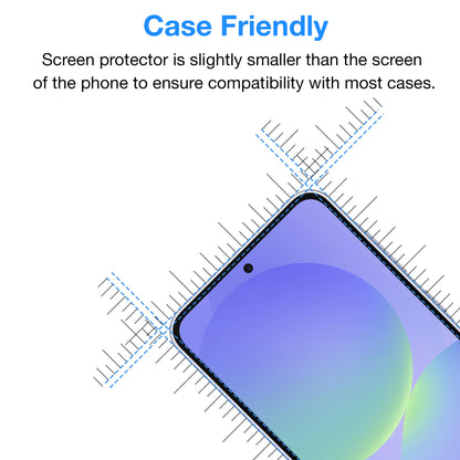 [2 Pack] MEZON Samsung Galaxy A36 5G Tempered Glass Crystal Clear Premium 9H HD Case Friendly Screen Protector (Galaxy A36 5G, 9H)