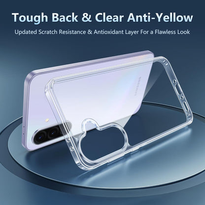 MEZON Galaxy A36 5G Ultra Slim Crystal Clear Premium TPU Gel Back Case – Shock Absorption, Wireless Charging Compatible