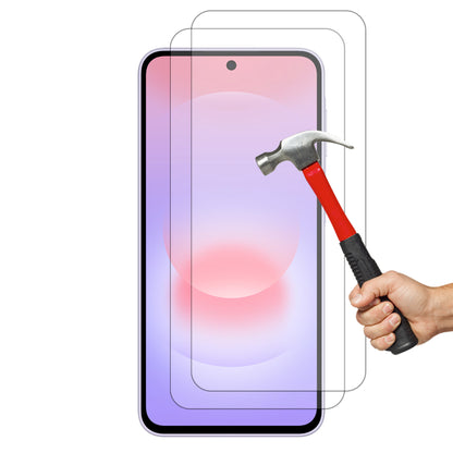 [2 Pack] MEZON Samsung Galaxy A37 5G Tempered Glass Crystal Clear Premium 9H HD Case Friendly Screen Protector (Galaxy A37 5G, 9H)