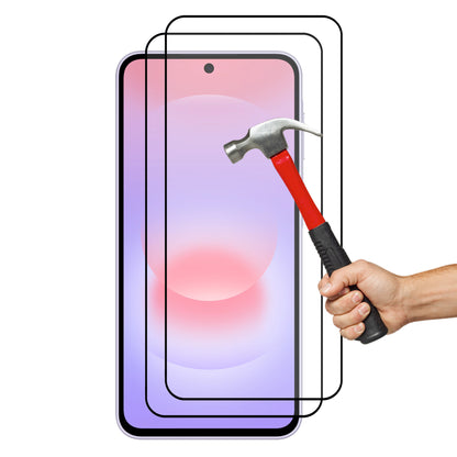 [2 Pack] MEZON Full Coverage Samsung Galaxy A37 5G Tempered Glass Crystal Clear Premium 9H HD Screen Protectors