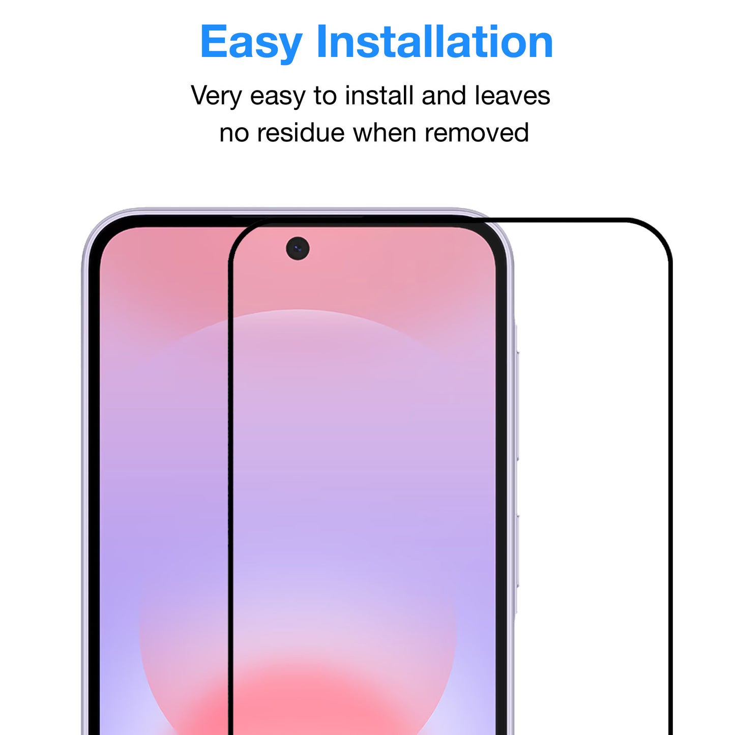 [2 Pack] MEZON Full Coverage Samsung Galaxy A37 5G Tempered Glass Crystal Clear Premium 9H HD Screen Protectors