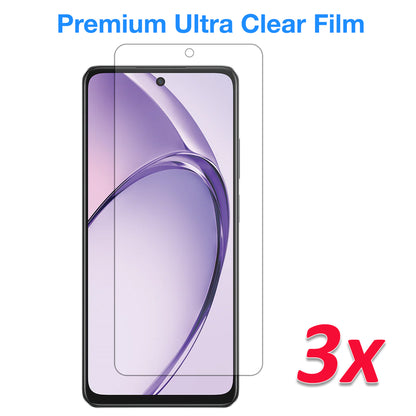 [3 Pack] MEZON OPPO A40 4G Ultra Clear Screen Protector Case Friendly Film (OPPO A40 4G, Clear)