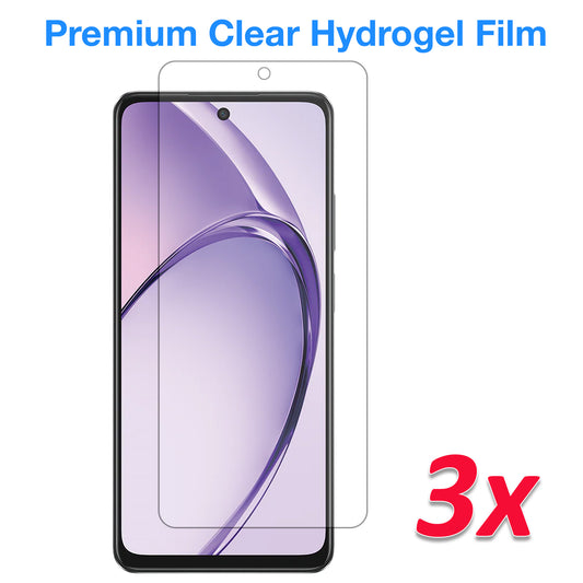 [3 Pack] MEZON OPPO A40 4G Premium Hydrogel Clear Edge-to-Edge Full Coverage Screen Protector Film