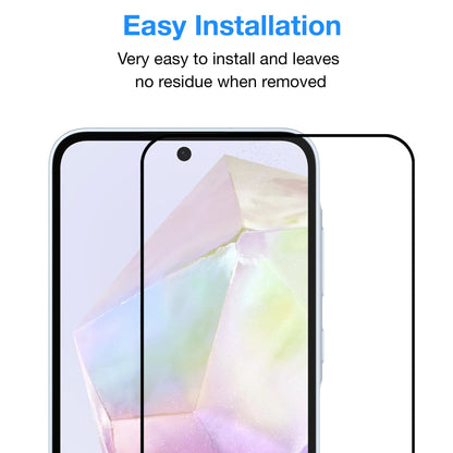 [2 Pack] MEZON Full Coverage Samsung Galaxy A55 5G Tempered Glass Crystal Clear Premium 9H HD Screen Protector