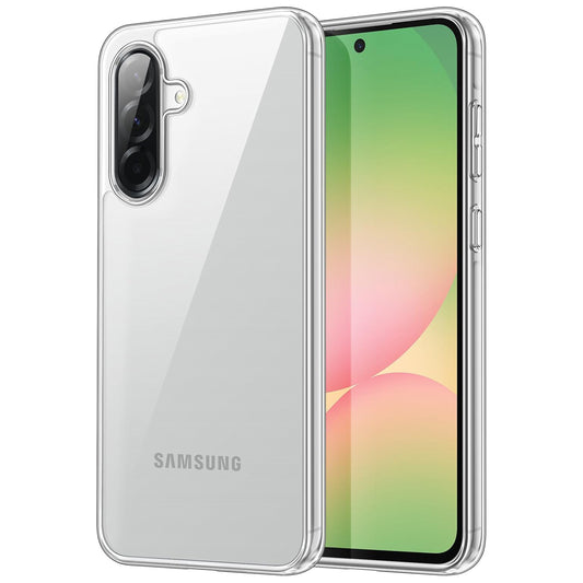 MEZON Galaxy A56 5G Ultra Slim Crystal Clear Premium TPU Gel Back Case – Shock Absorption, Wireless Charging Compatible