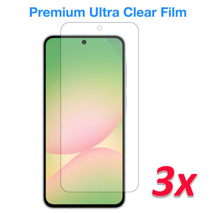 [3 Pack] MEZON Samsung Galaxy A56 5G Ultra Clear Screen Protector Case Friendly Film (Galaxy A56 5G, Clear)
